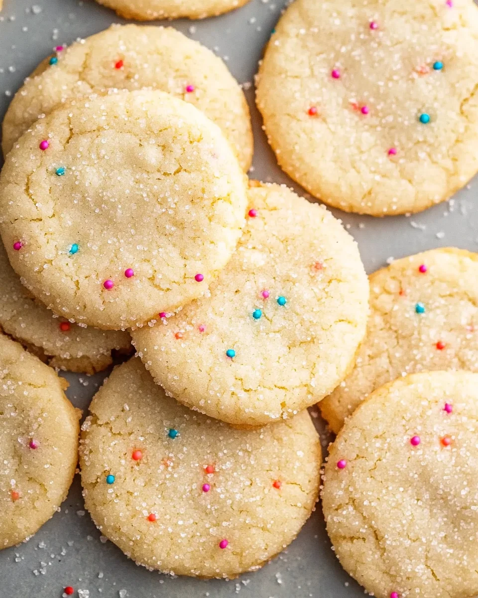 {3-Ingredient} Easy Sugar Cookies {3-Ingredient}