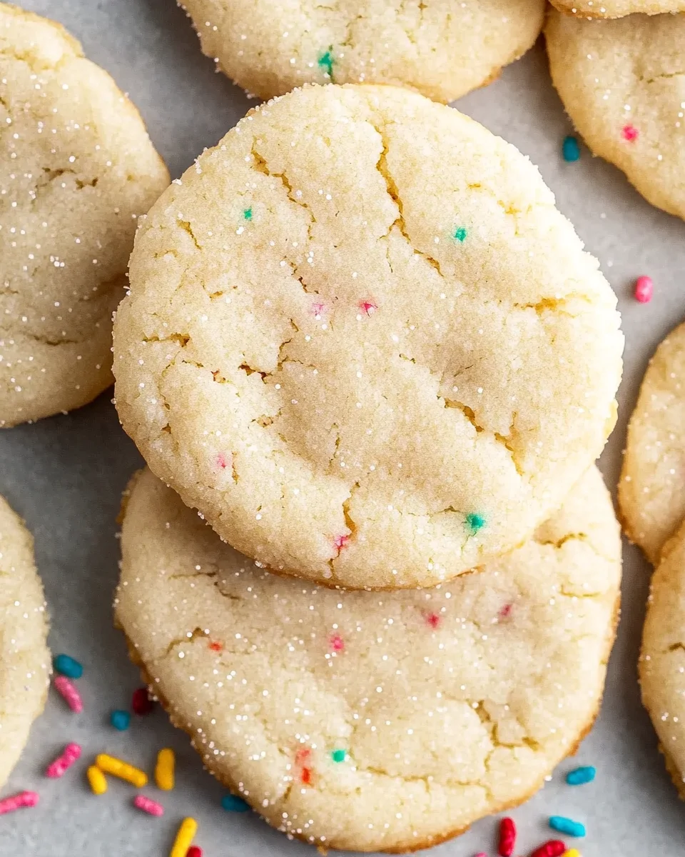 {3-Ingredient} Easy Sugar Cookies {3-Ingredient}