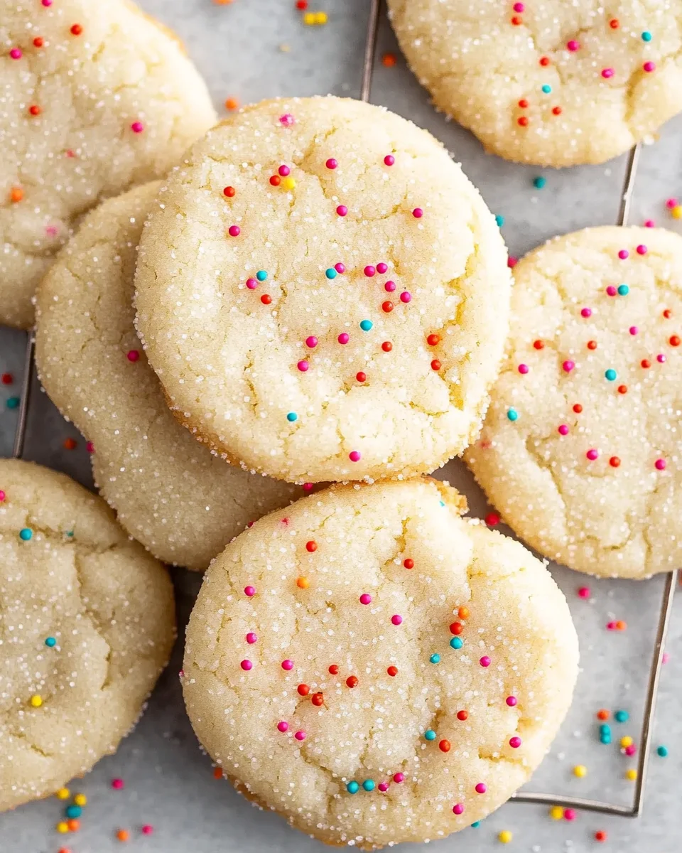 3-Ingredient Easy Sugar Cookies 3-Ingredient