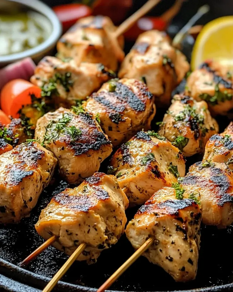 Authentic Greek Chicken Souvlaki
