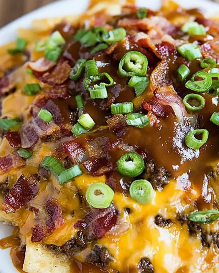 BBQ Bacon Cheeseburger Nachos