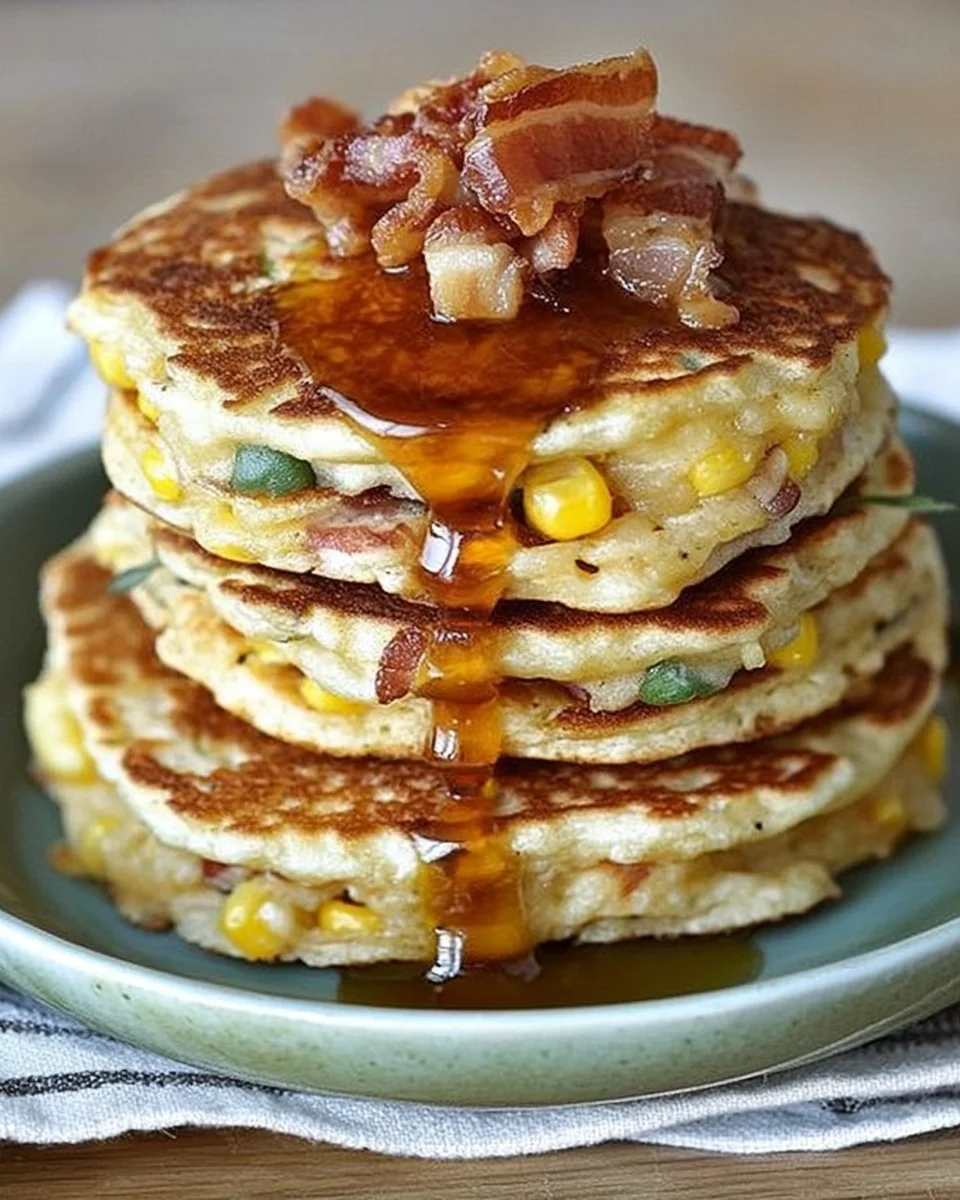 Bacon and Corn Griddle Cakes