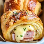 Baked Ham and Cheese Croissants Baked Ham and Cheese Croissants
