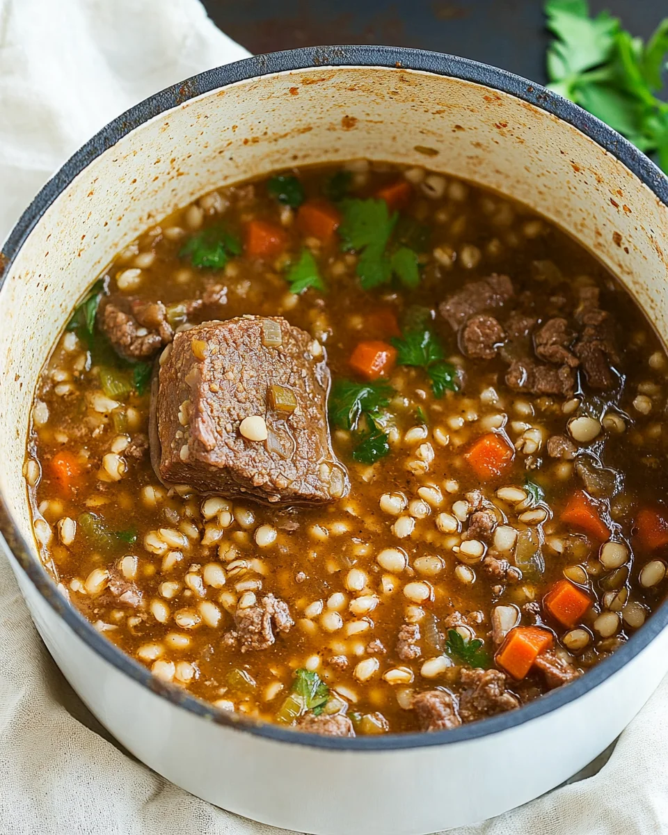 Beef Barley Soup Beef
