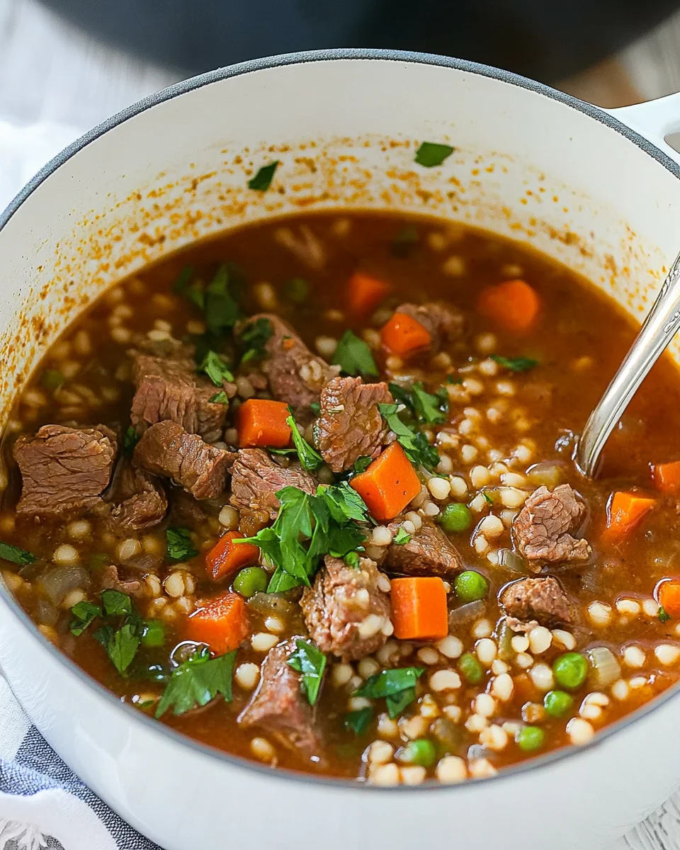 Beef Barley Soup Beef