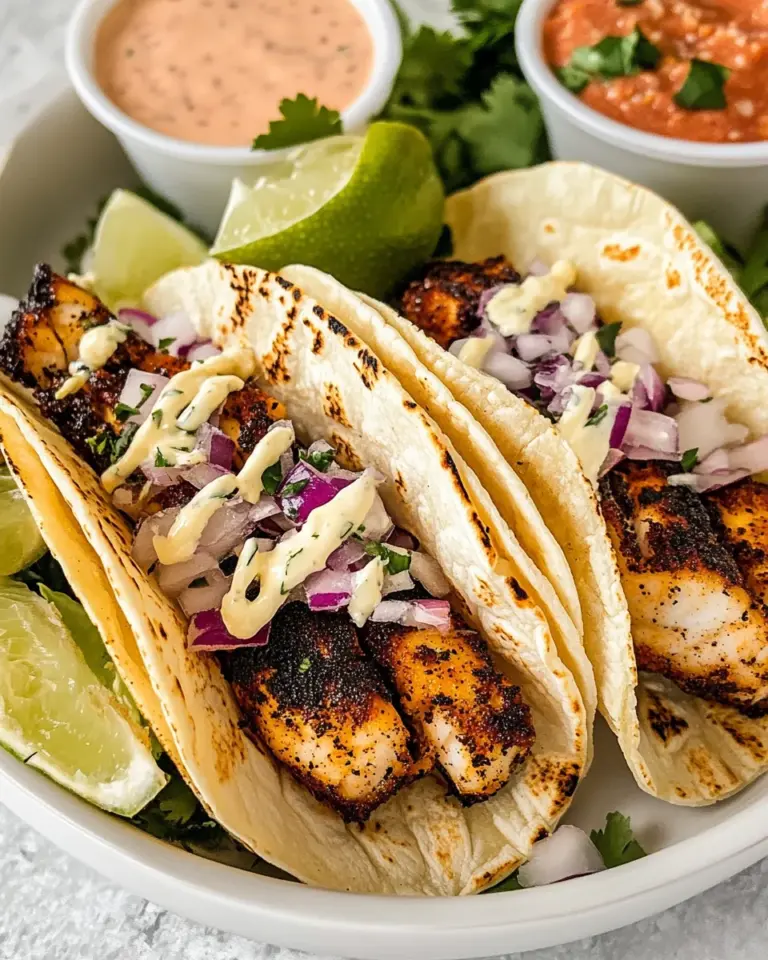 Blackened Fish Tacos
