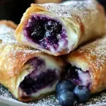 Blueberry Cream Cheese Egg Rolls