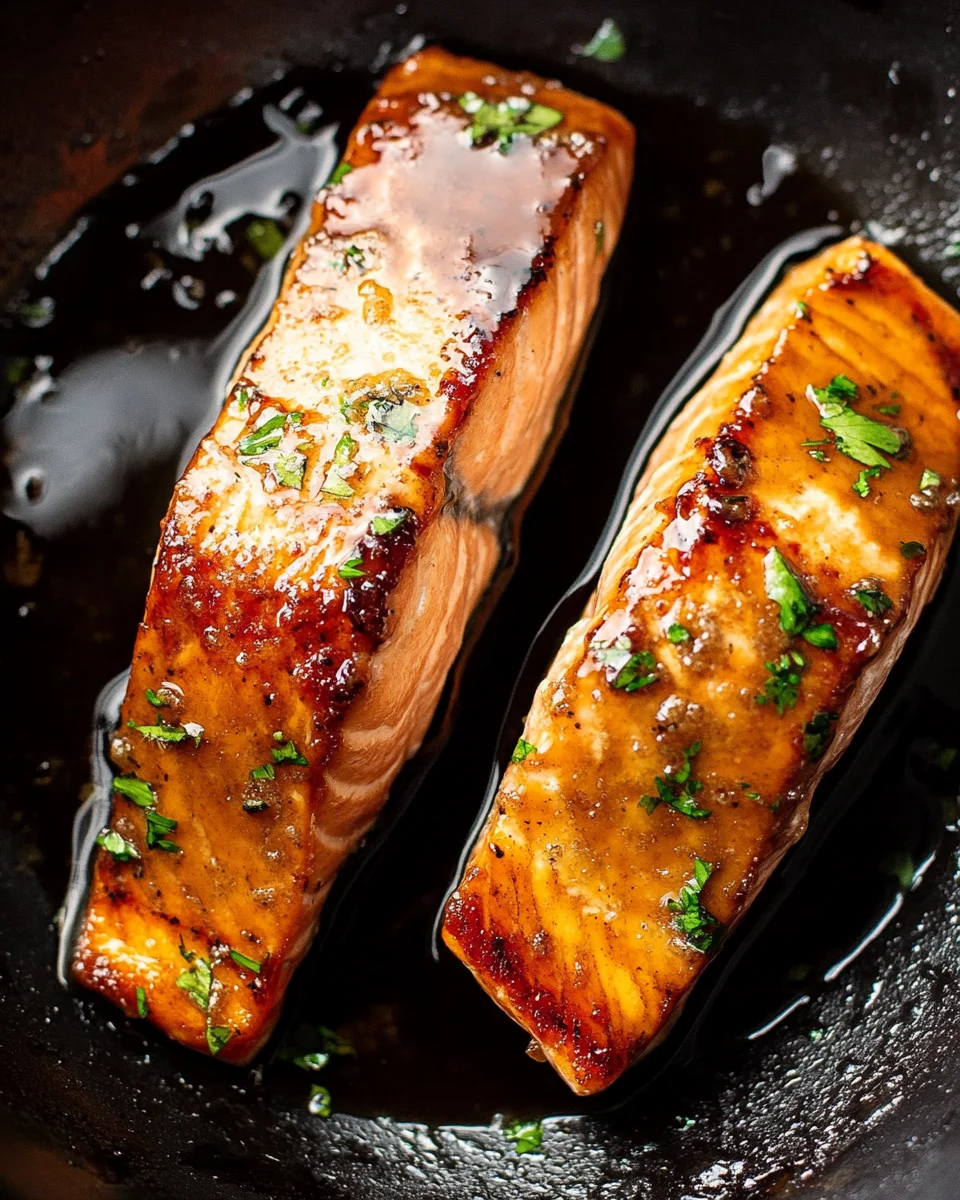 Brown Sugar Glazed Salmon Brown