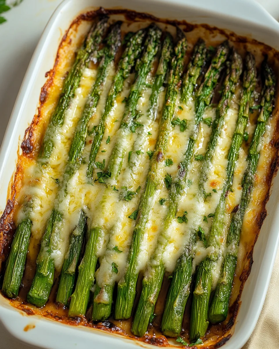 Cheesy Baked Asparagus 22 Cheesy