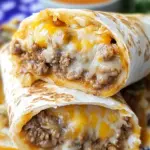 Cheesy Double Beef Burrito