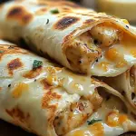 Cheesy Garlic Chicken Wraps Cheesy Garlic Chicken Wraps
