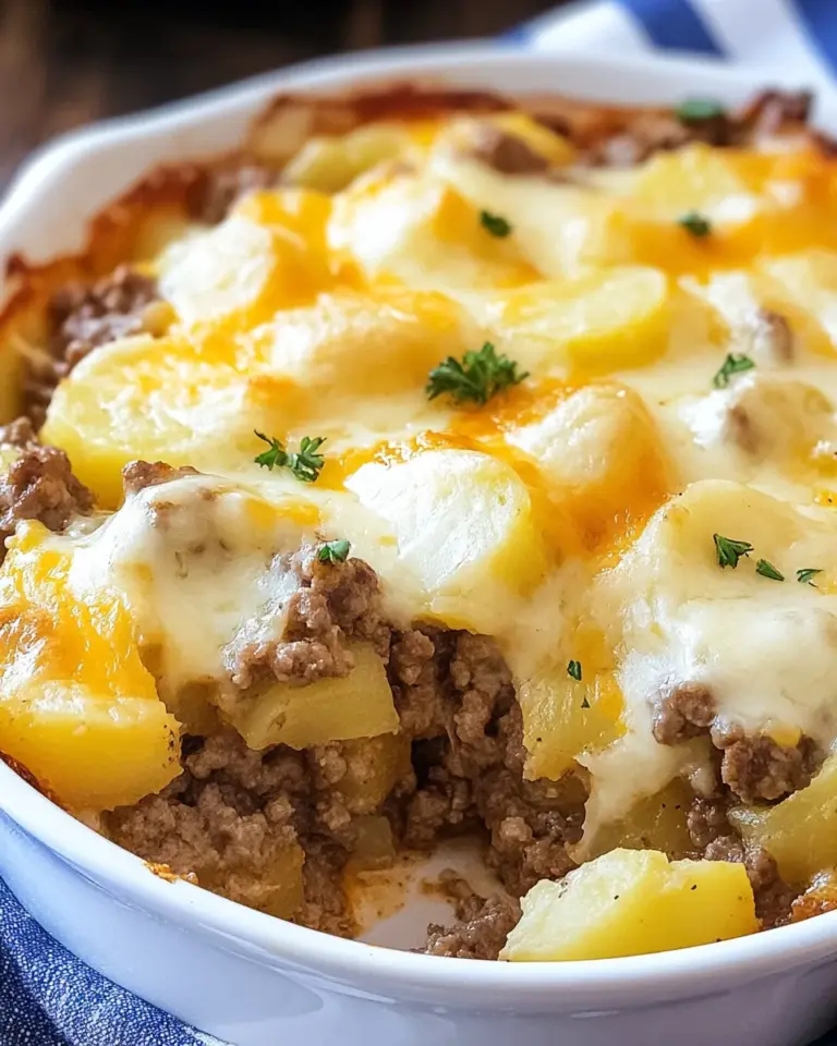 Cheesy Hamburger Potato Casserole