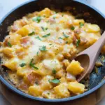 Cheesy Potato Egg Scramble Cheesy Potato Egg Scramble