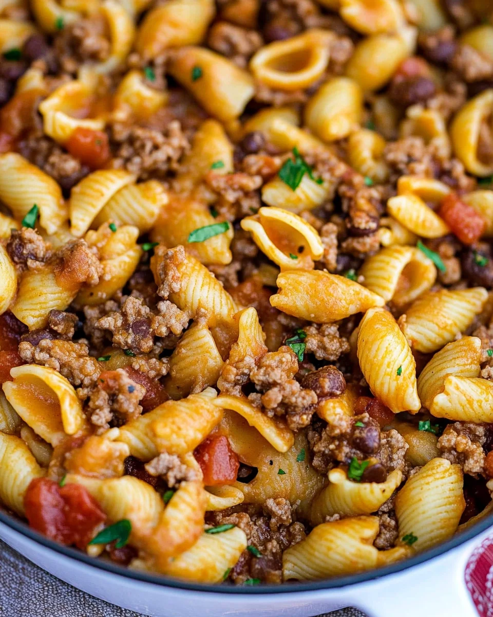 Cheesy Taco Pasta Cheesy