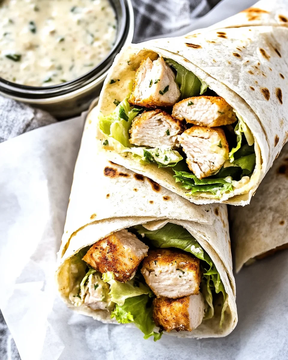 Chicken Caesar Wraps Chicken