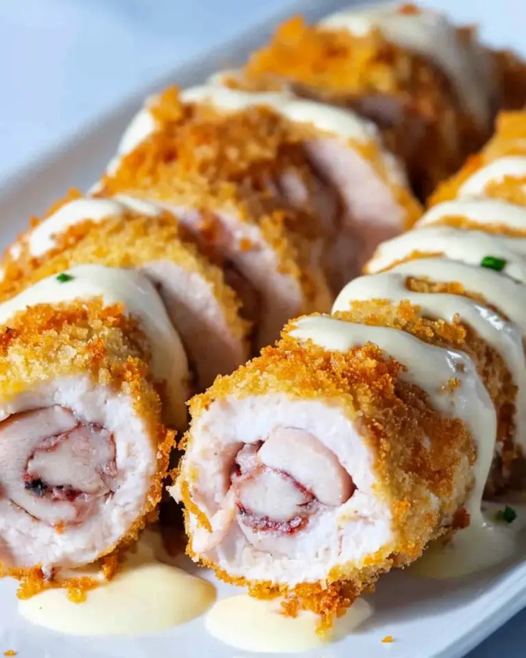 Chicken Cordon Bleu with Cheese Sauce