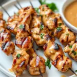 Chicken Satay with Peanut Sauce Chicken Satay with Peanut Sauce