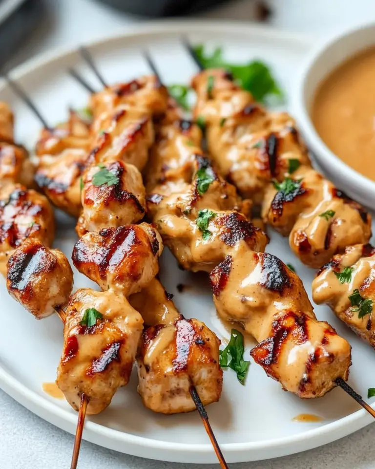 Chicken Satay with Peanut Sauce