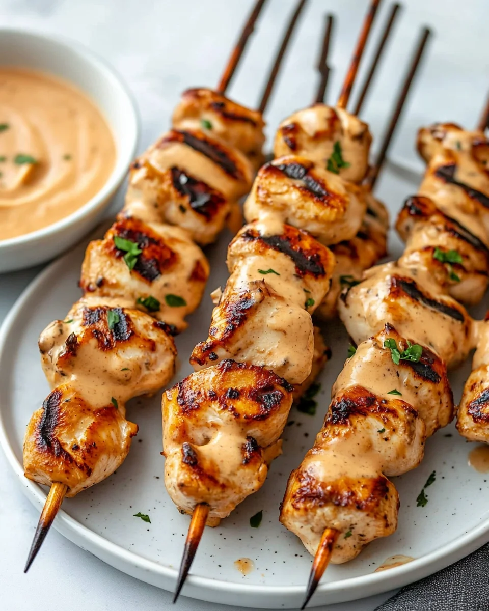 Chicken Satay with Peanut Sauce Chicken