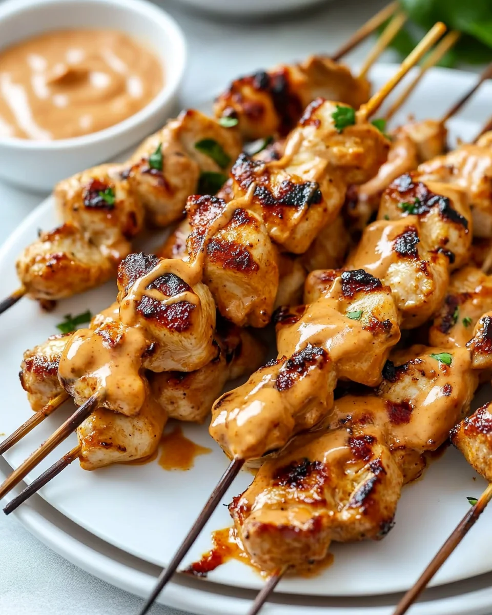 Chicken Satay with Peanut Sauce Chicken