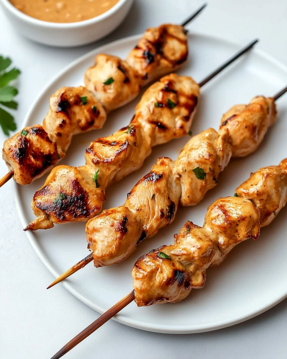 Chicken Satay with Peanut Sauce Chicken