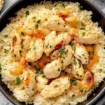 Chicken Scampi with Garlic Parmesan Rice Chicken Scampi with Garlic Parmesan Rice