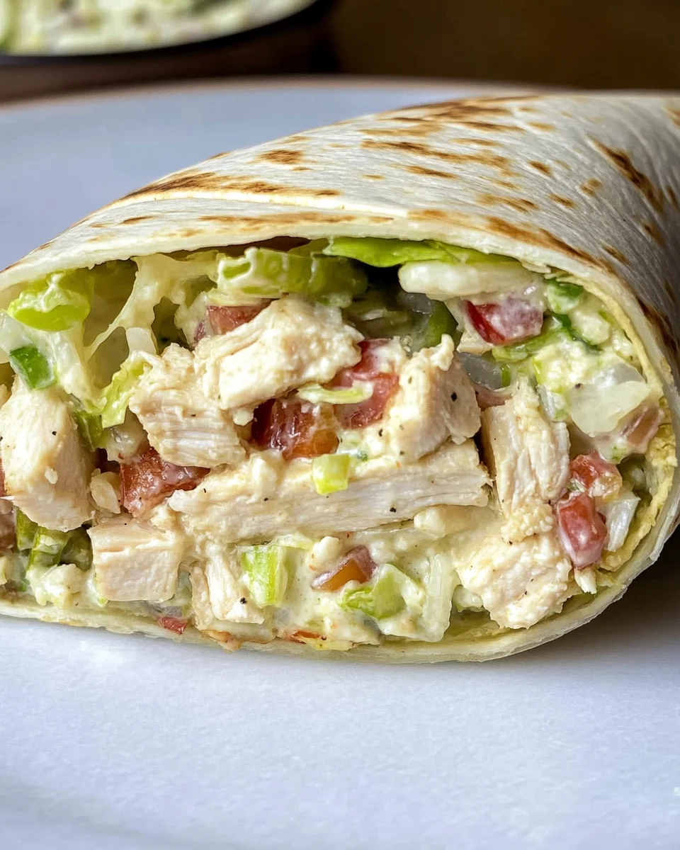 Chopped Chicken Caesar Salad Wrap Chopped