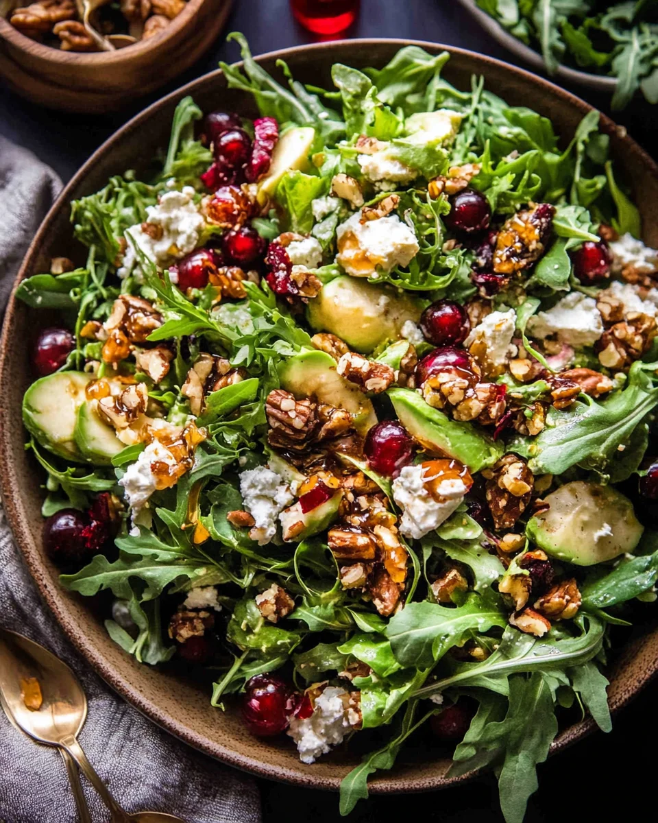 Christmas Salad with Honey Mustard Dressing