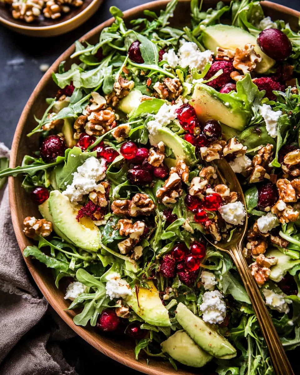 Christmas Salad with Honey Mustard Dressing Christmas