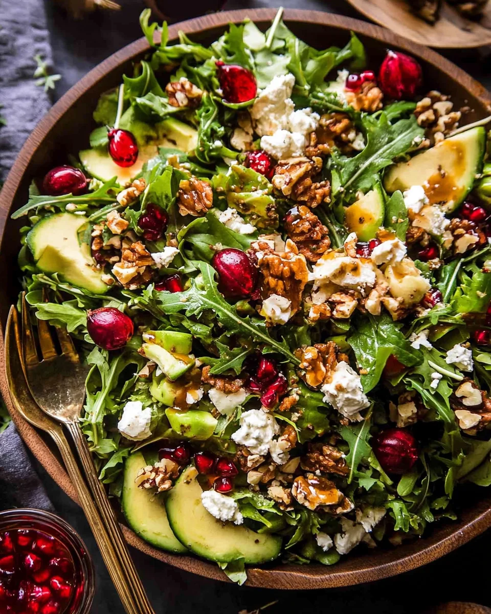 Christmas Salad with Honey Mustard Dressing Christmas