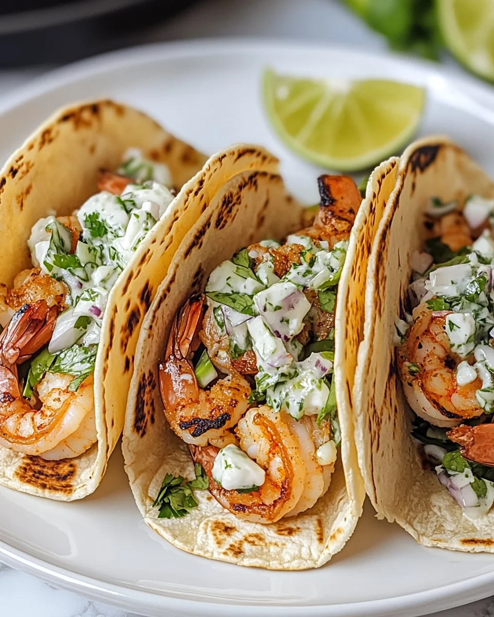 Cilantro Lime Shrimp Tacos Cilantro