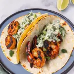 Cilantro Lime Shrimp Tacos with Creamy Slaw Cilantro Lime Shrimp Tacos with Creamy Slaw