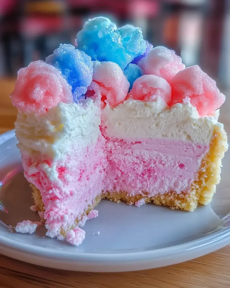 Cotton Candy Cheesecake