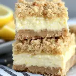 Creamy Lemon Cheesecake Crumb Bars