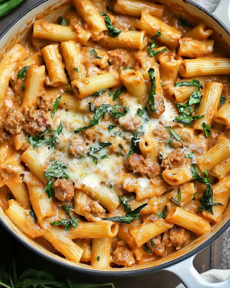 Creamy Sausage Rigatoni