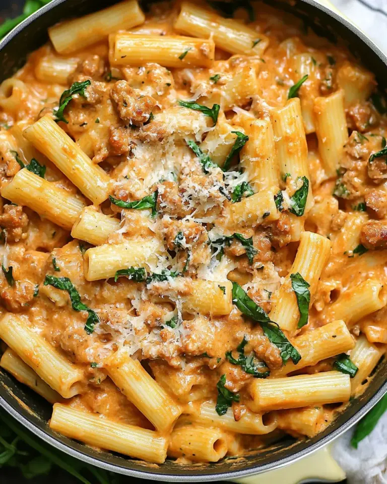 Creamy Sausage Rigatoni