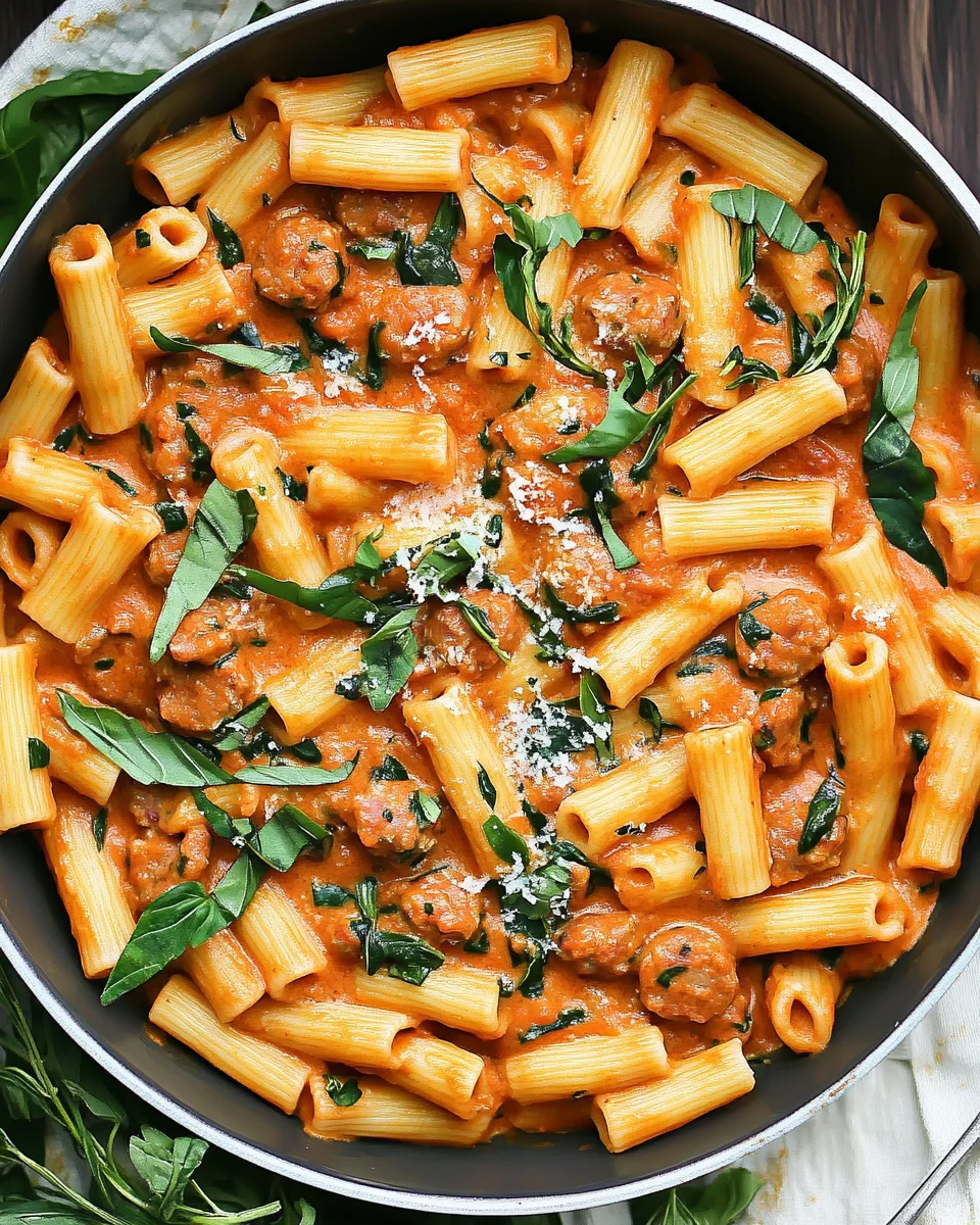 Creamy Sausage Rigatoni Creamy