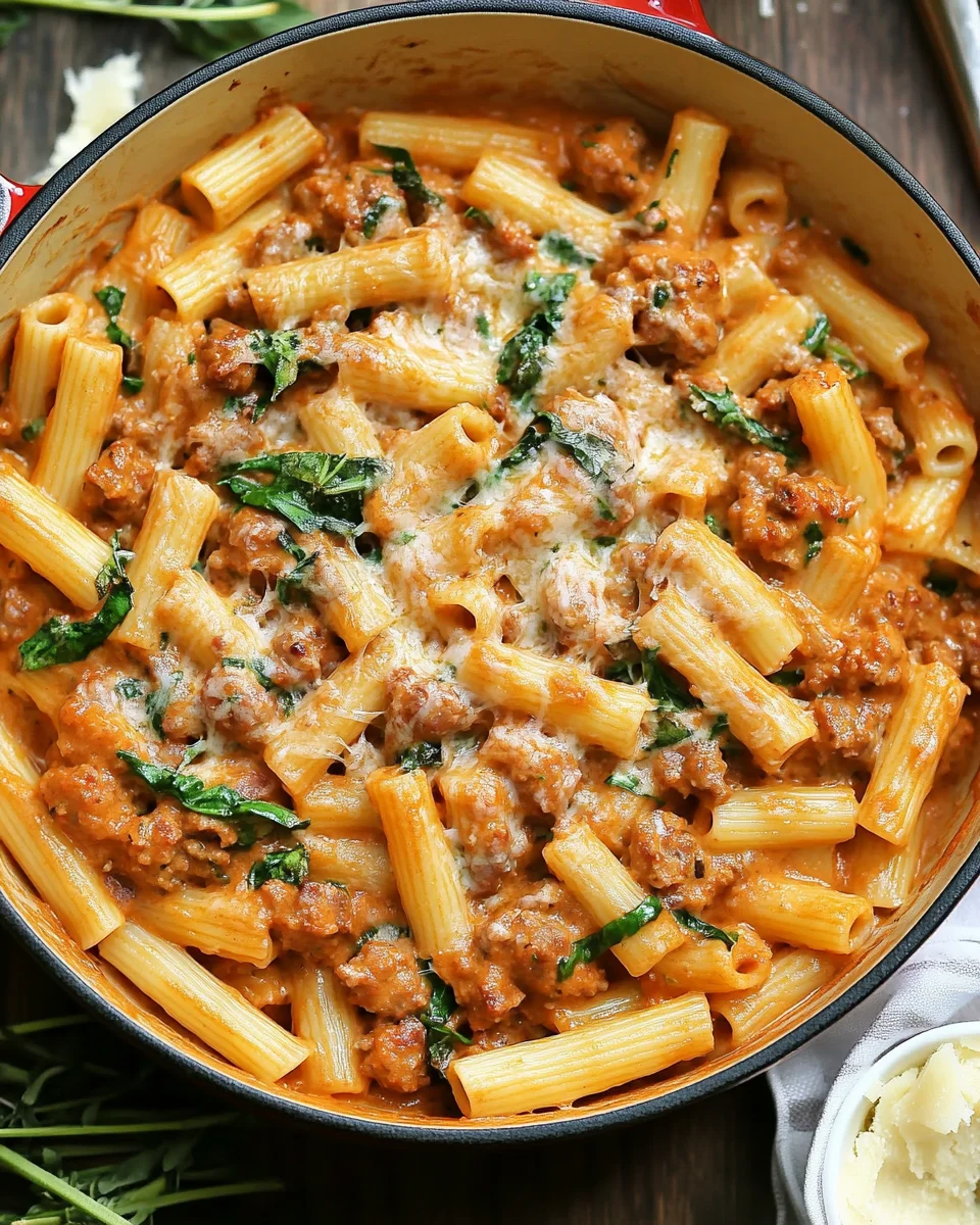 Creamy Sausage Rigatoni Creamy