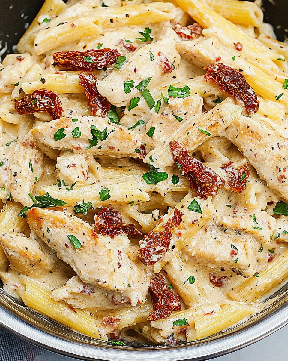 Creamy Sun-Dried Tomato Chicken Pasta Creamy