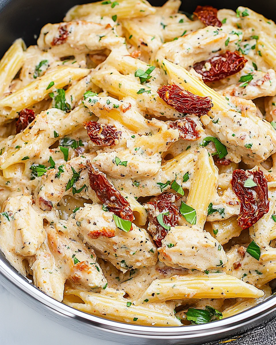 Creamy Sun-Dried Tomato Chicken Pasta Creamy