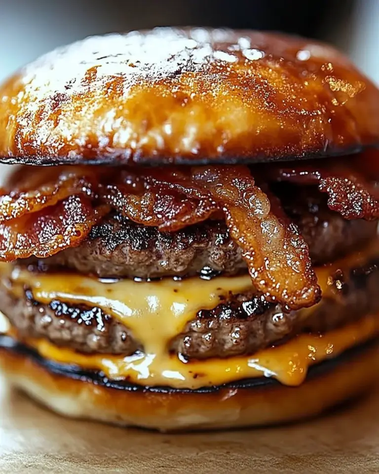 Crispy Bacon Burgers