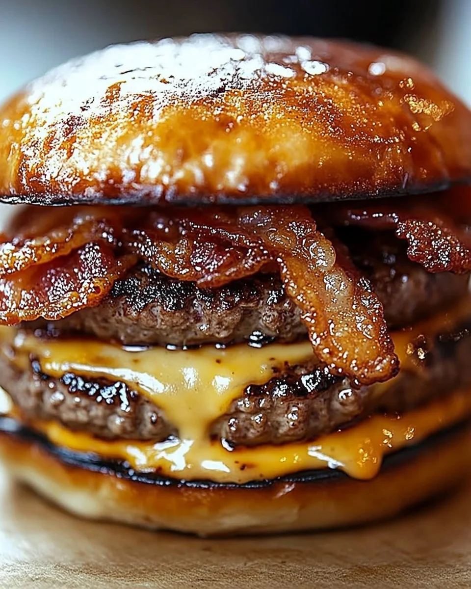 Crispy Bacon Burgers Crispy Bacon Burgers
