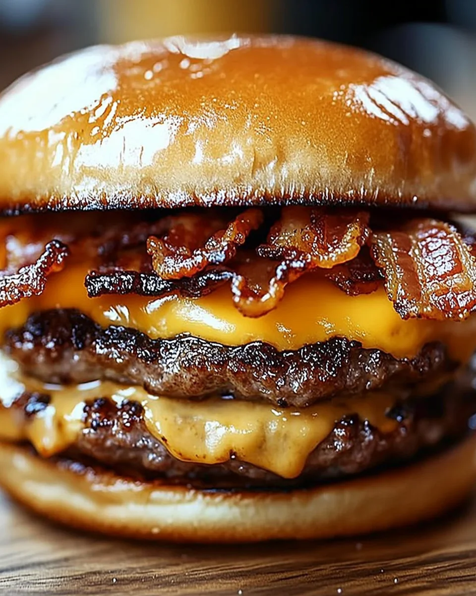 Crispy Bacon Burgers Crispy
