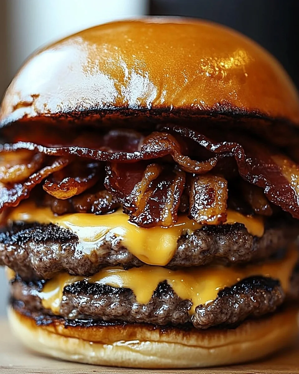 Crispy Bacon Burgers Crispy