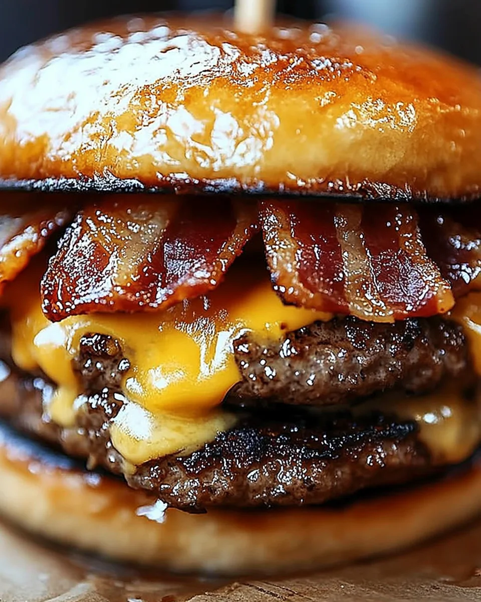 Crispy Bacon Burgers Crispy