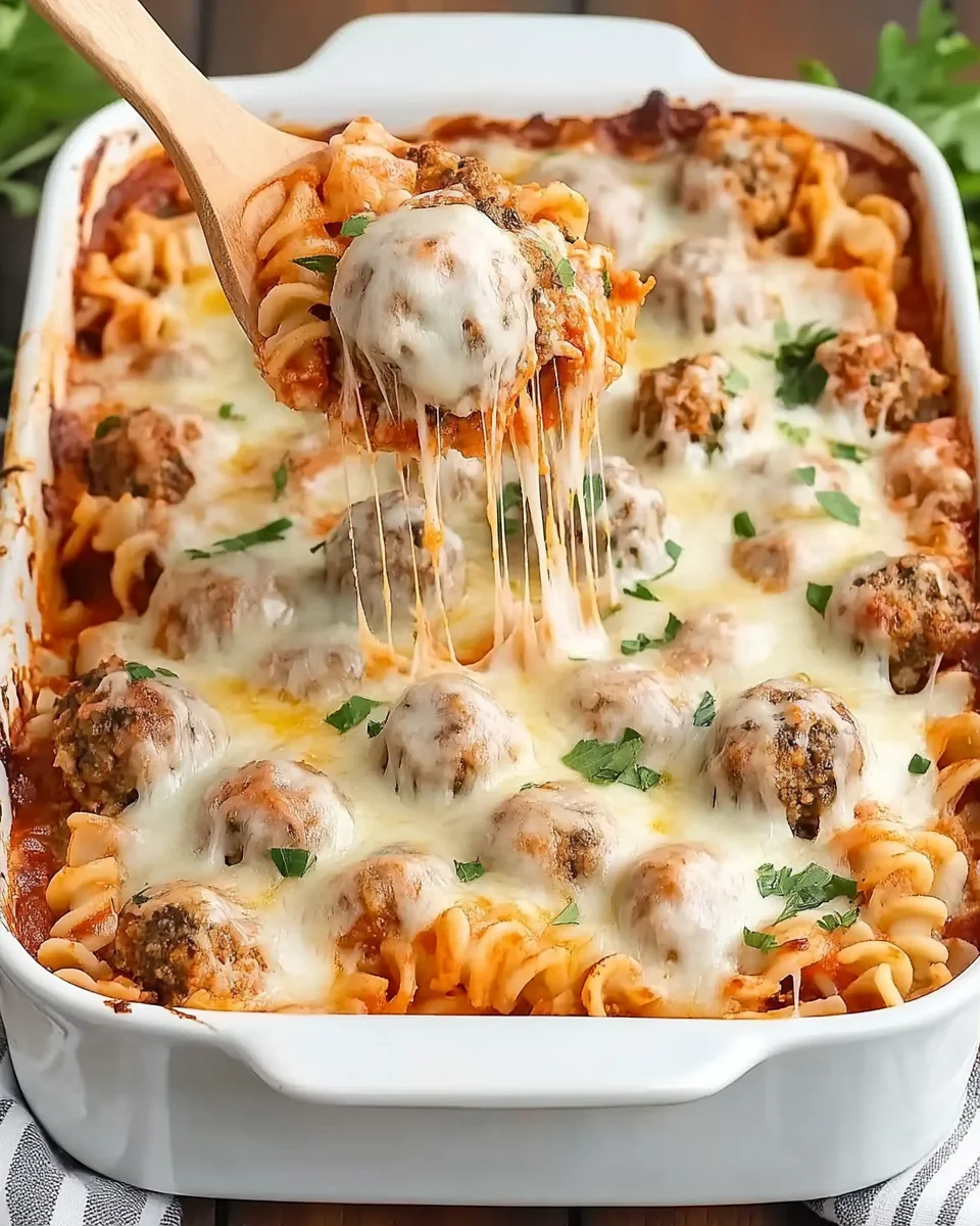 Dump and Bake Meatball Casserole Dump