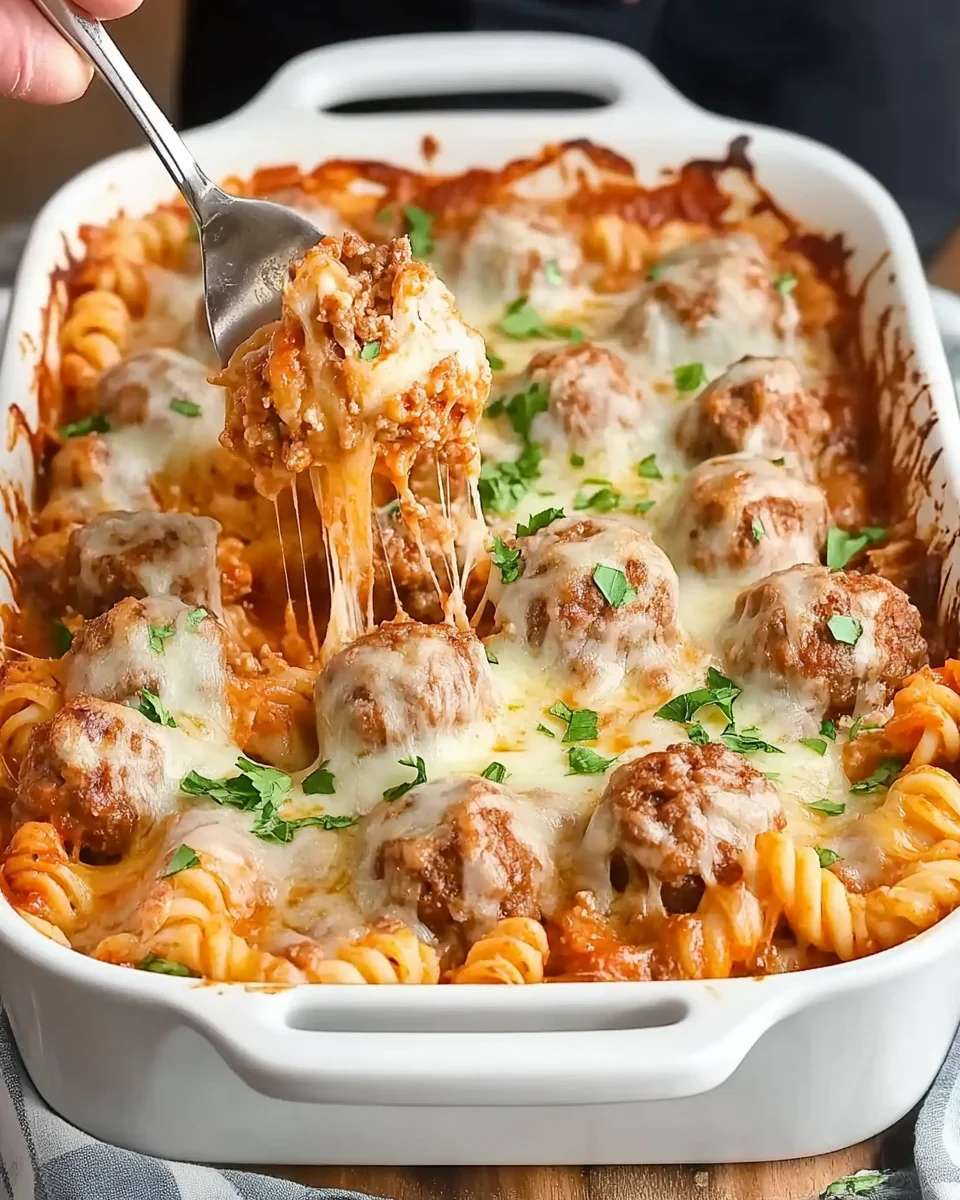 Dump and Bake Meatball Casserole Dump