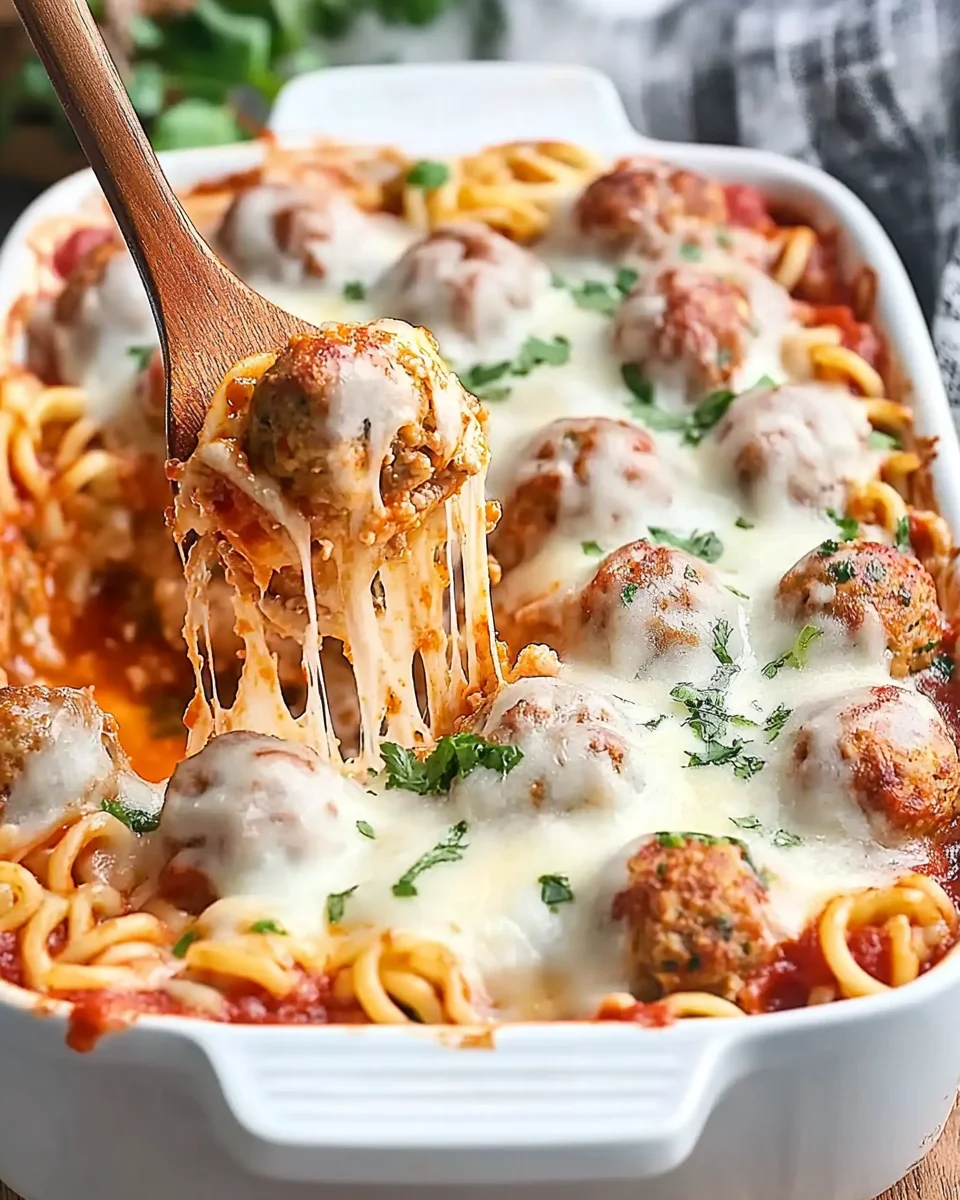 Dump and Bake Meatball Casserole Dump