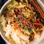 Easy Asian Ground Beef and Cabbage Stir Fry