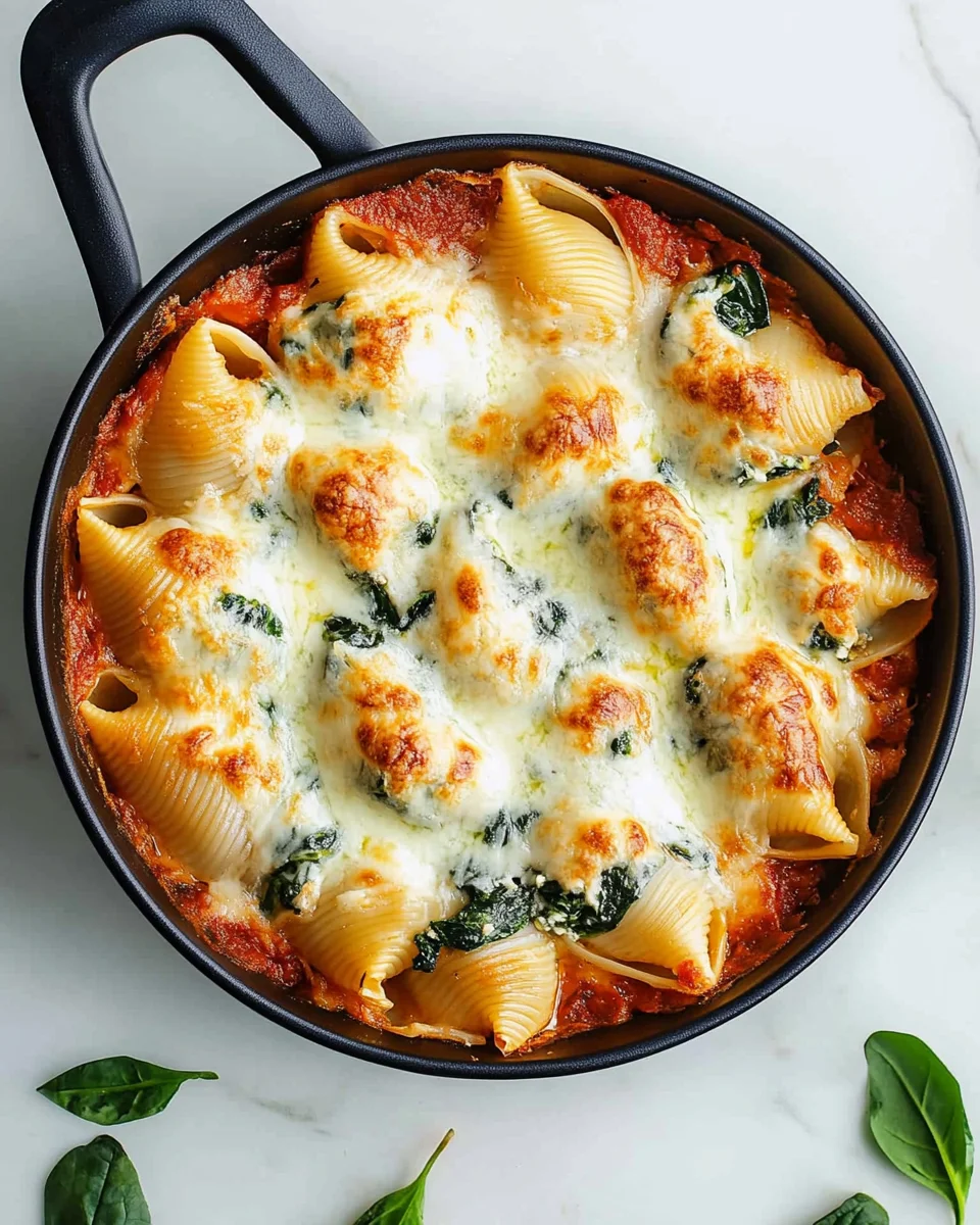 Easy Spinach & Ricotta Stuffed Shells Easy